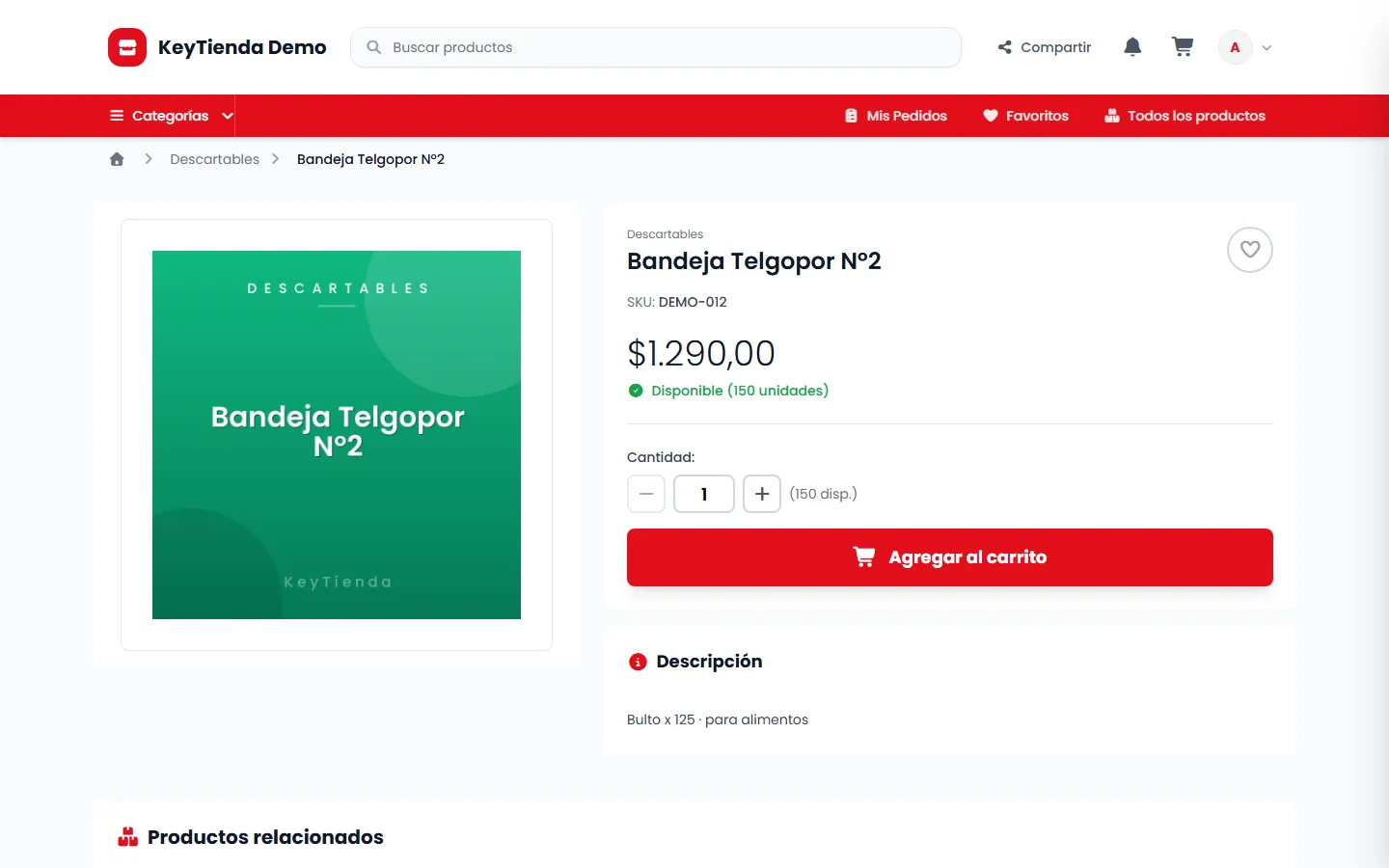 Ficha de producto